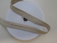Schrägband mit Leinen - 40/20 - beige