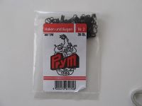 Haken und Augen - 35 Stck - Grösse 2 - schwarz