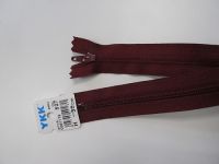 Reißverschluß - 40 cm  - weinrot