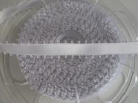 Satinband - Double Face - 25 mm - Picot - blanc