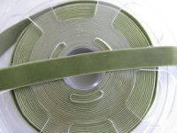 Samtband elastisch - 16 mm - lodengrün