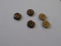 Holzknopf - 15 mm - braun