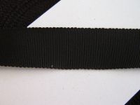 2,25 m Ripsband - Viskose  - Sägekante - 40 mm - schwarz - Kopie