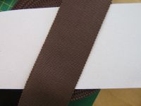 Ripsband - Viskose  - Sägekante - 40 mm braun