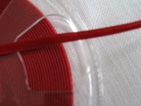 Samtband - Nylvalour - 5 mm - scarlet
