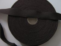 2,20 m Ripsband - Viskose  - Sägekante - 17 mm - grau