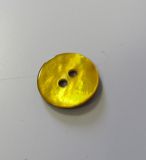 Echt - Perlmutt - Knopf - 13 mm - gelb