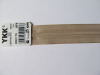 Reißverschluß - 25 cm  - beige