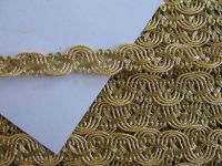 3,45 m Brokatborte - 16 mm - gold
