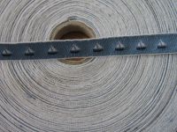 2,20 m Webborte - 10 mm - Schiffchen blaugrau