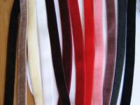 Preview: 1,65 m Samtband - stretch velvet - 9 mm - ecru