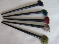 Nadel aus Resin mit Feder - 14 cm