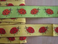 Webband - 30 mm - Marienkäfer - lind