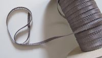 Ripsband - Viskose  - Sägekante - 5 mm - grau