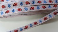Webborte - 15 mm - Marienkäfer - rosa