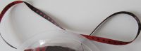 Satinband - Punkte - 5 mm - schwarz rot