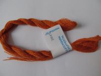 Baumwoll - Stickgarn - einfädig - mandarine dunkel