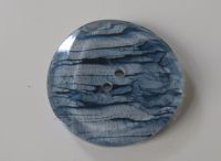 Knopf - 38 mm - blau