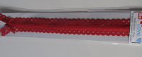 Reißverschluß - love deco - 20 cm - rot