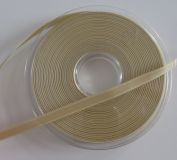 Satinband - Double face - 6 mm - white coffee