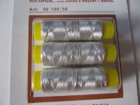 Metallicfaden - silber - fein