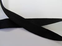 1,85 m Baumwolltresse - 20 mm - schwarz