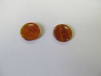 Modeknopf - 19 mm - bernsteinfarben