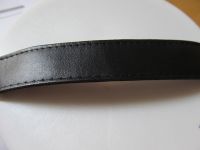 Kunstleder Gurtband - 25 mm - schwarz