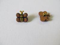 Knopf - Biene - 18 mm - braun