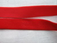 Samtband elastisch - 22 mm  - rouge