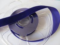 Samtband - Nylvalour - 22 mm - purble