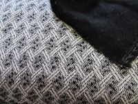 Strickstoff - 150 cm - schwarz wollweiss