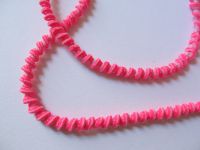 Elastische Kordel - 4 mm - pink weiss
