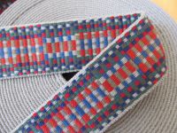 Taschengurtband - 40 mm - rot blau grün