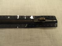 Reißverschluss antik - 14 cm - marine