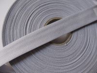 Schrägband Bw - 40/20 - grau weiss