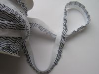 Rüsche elastisch - 15 mm - marine
