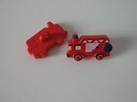 Knopf - Feuerwehr - 23 mm - rot