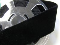 1,15 m Samtband doppelseitig - 50 mm schwarz