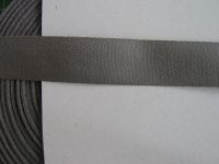 Köperband - Baumwolle - 20 mm - grau