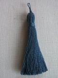 Quaste - Leinen - 6 cm taubenblau