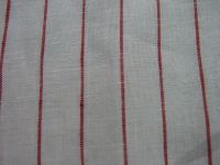 Tuch Feinstreifen Linie - rot/weiss - 150 cm