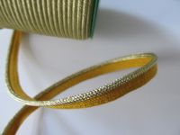 1,35 m Paspelband - 10 mm - gold Gespinst