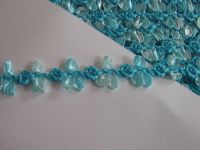 Posamentenborte mit Organza - 15 mm - tuchese