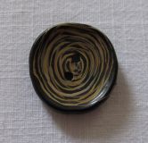 Modeknopf - 28 mm - schwarz beige