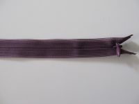 Reißverschluß - 60 cm - nahtverdeckt - aubergine