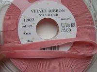 1,50 m Samtband - 9 mm - dusty rose
