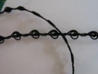 Posamentenborte zierlich 8 mm schwarz