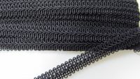 Posamentenborte - 14 mm - schwarz