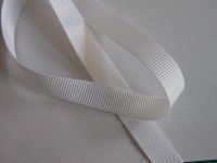 3,95 m Ripsband - 10 mm - blanc (weiss)